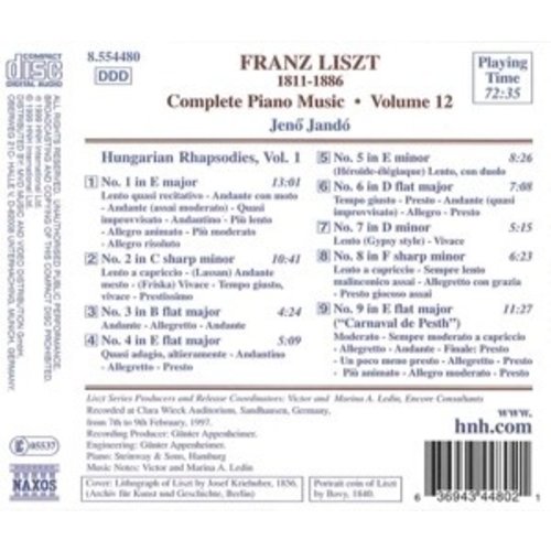 Naxos Liszt:compl. Piano Music Vol12