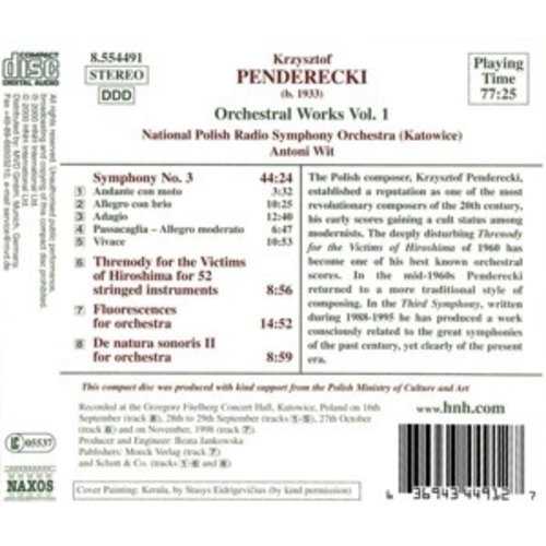 Naxos Penderecki: Orches.works Vol.1