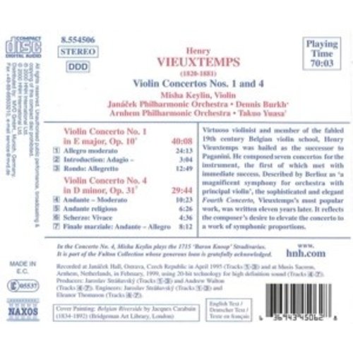 Naxos Vieuxtemps: Violin Conc.no.1&4