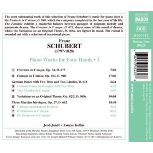 Naxos Schubert: Piano Works For Four