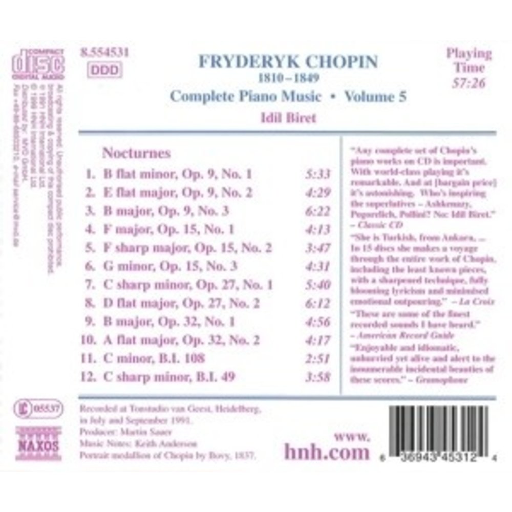 Naxos Chopin: Piano Music Vol.5