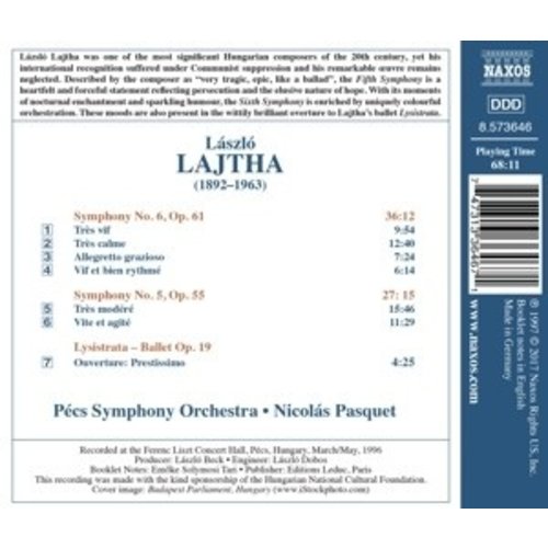Naxos Symphonies Nos. 5 And 6