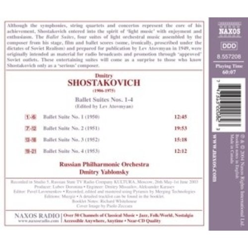 Naxos Shostakovich:ballet Suites 1-4