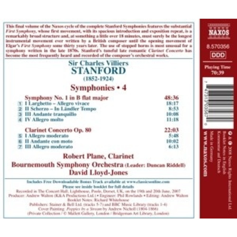 Naxos Stanford: Symphony No.1