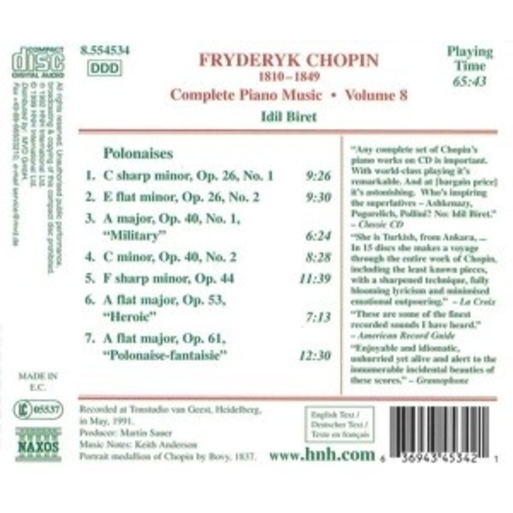 Naxos Chopin: Piano Music Vol.8