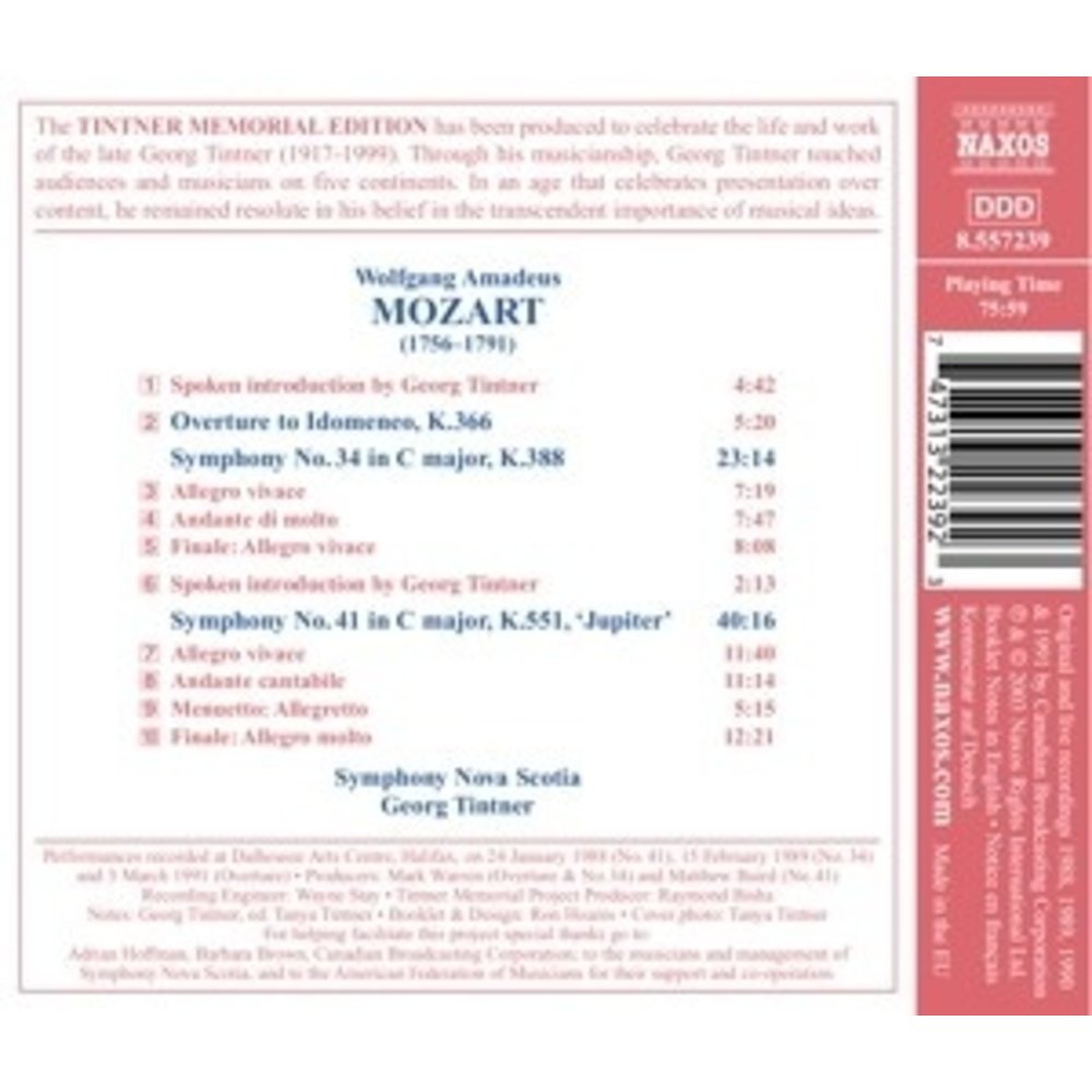 Naxos Tintner Memorial Edition.vol.7