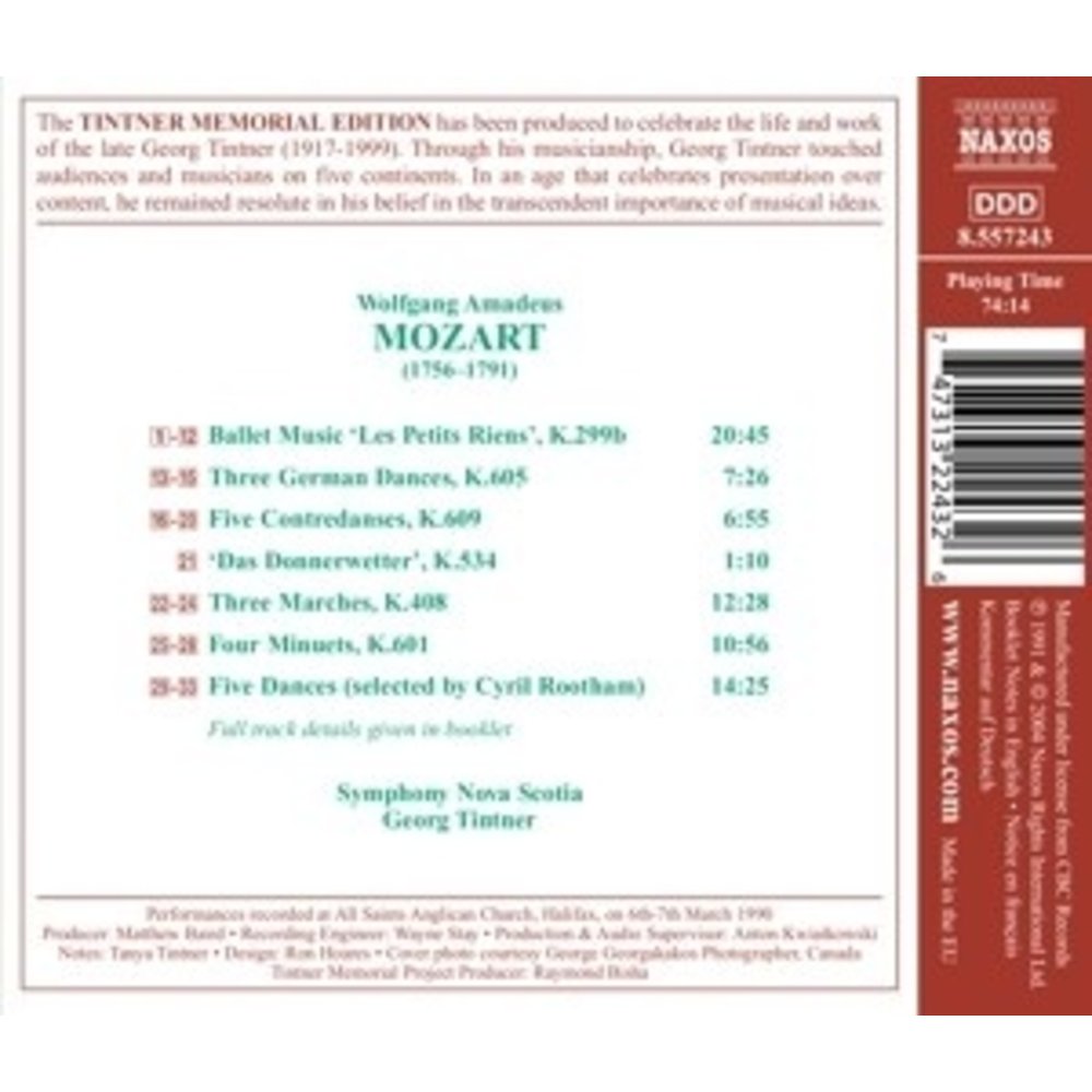 Naxos Tintner Memorial Edition.vo.11