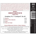 Naxos Shostakovich: Sym. No.7