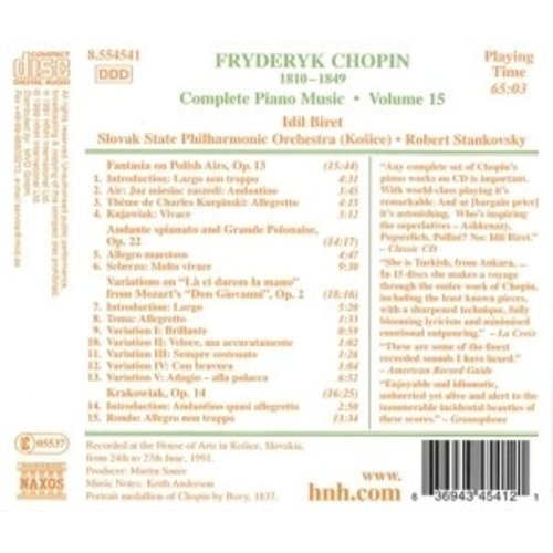 Naxos Chopin: Piano Music Vol.15