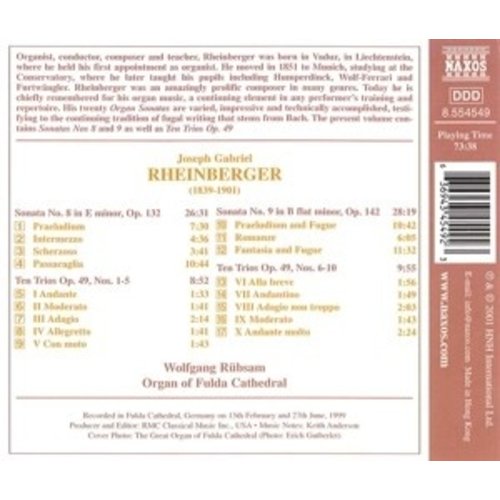 Naxos Rheinberger: Organ Works,Vol.3