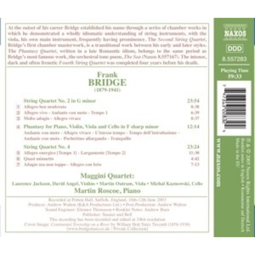 Naxos Bridge:string Quartets Nos.2&4
