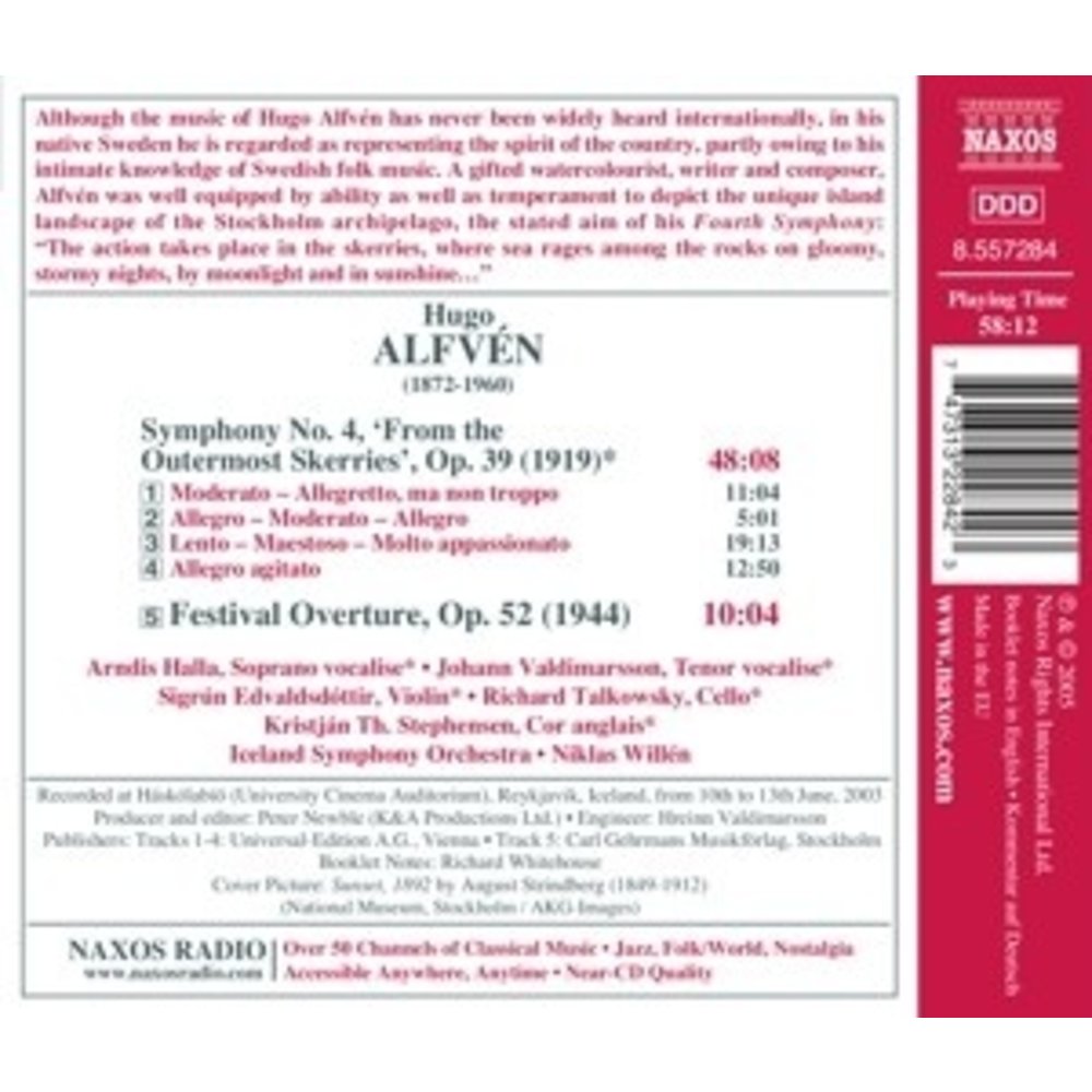 Naxos Alfven: Symphony No. 4, Op. 39