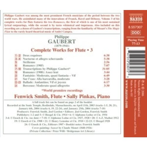 Naxos Gaubert:comp.works For Flute.3