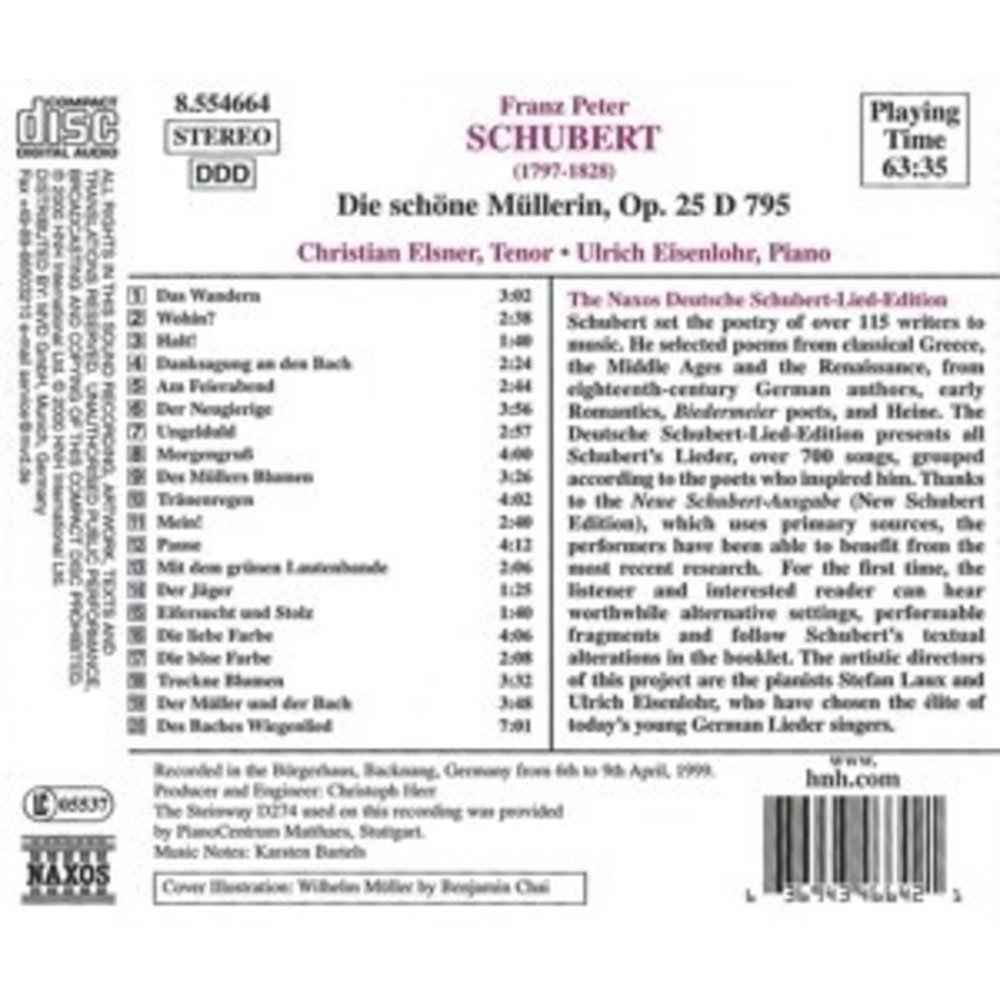 Naxos Schubert: Die Schone Mullerin