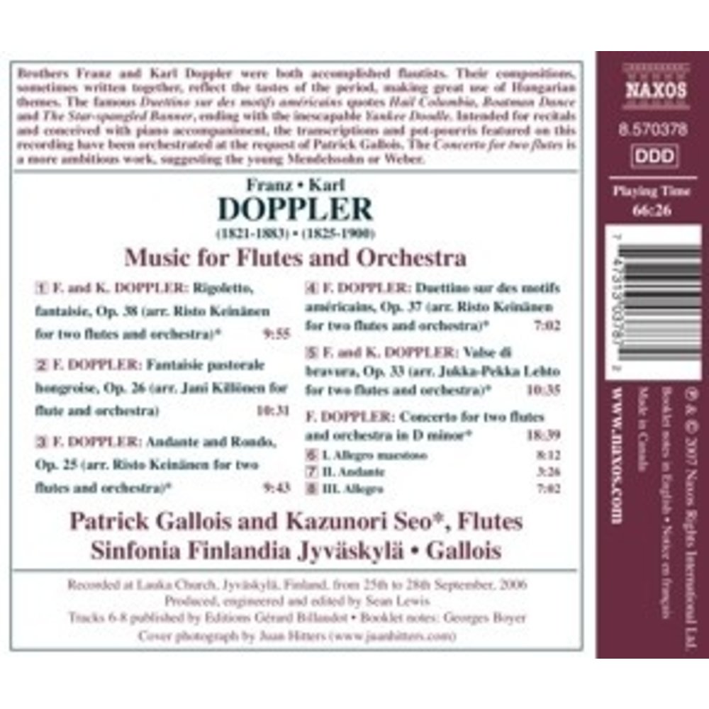Naxos Doppler: Music F. Flutes + Orch.