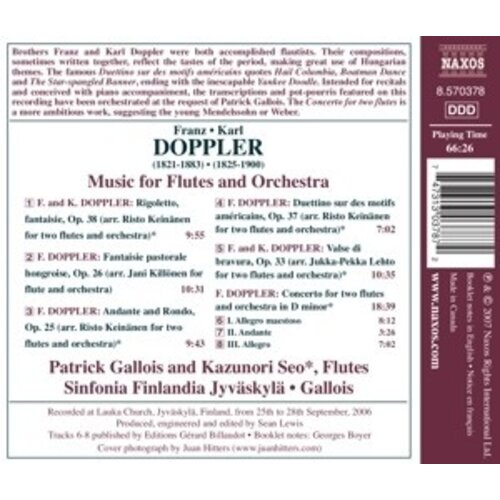 Naxos Doppler: Music F. Flutes + Orch.