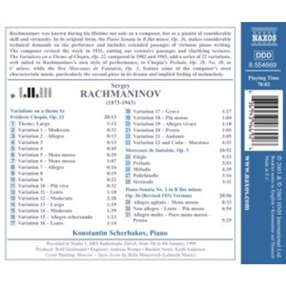 Naxos Rachmaninov: Piano Sonata No.2