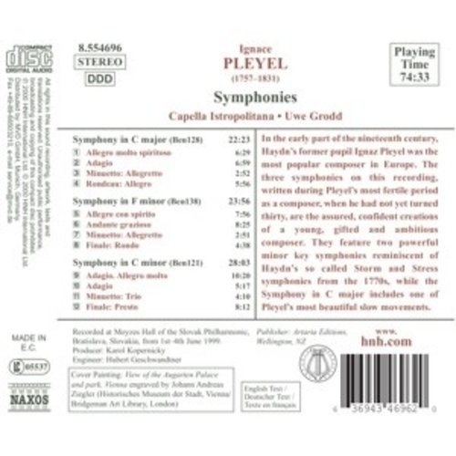 Naxos Pleyel: Symphonies