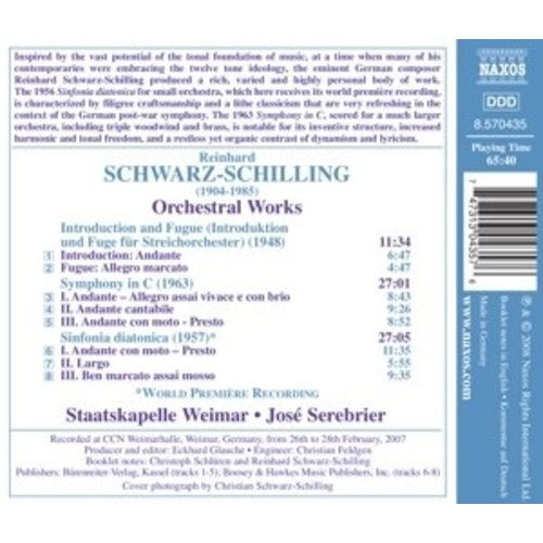 Naxos Schwarz-Schilling: Orch. Works