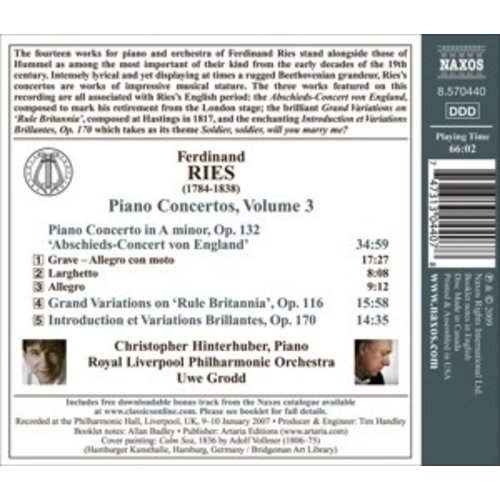 Naxos Ries: Piano Concertos Vol.3