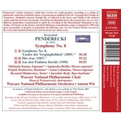 Naxos Penderecki: Symphony No. 8