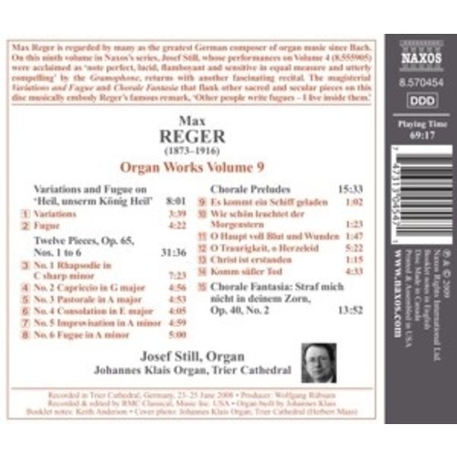 Naxos Reger: Organ Works Vol. 9