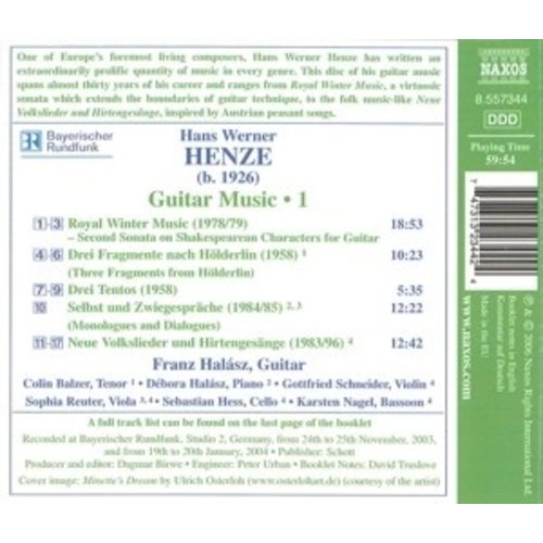 Naxos Henze: Guitar Music, Vol.1