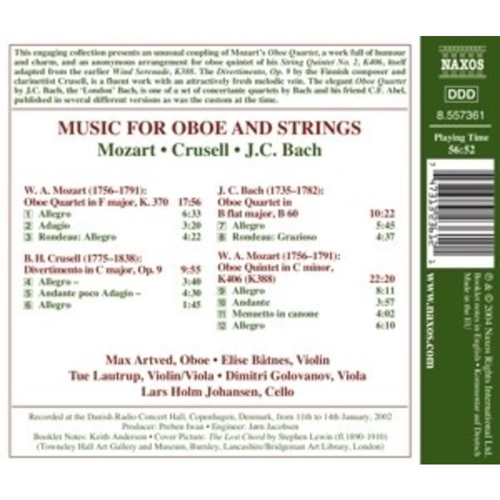 Naxos Music For Oboe And Strings