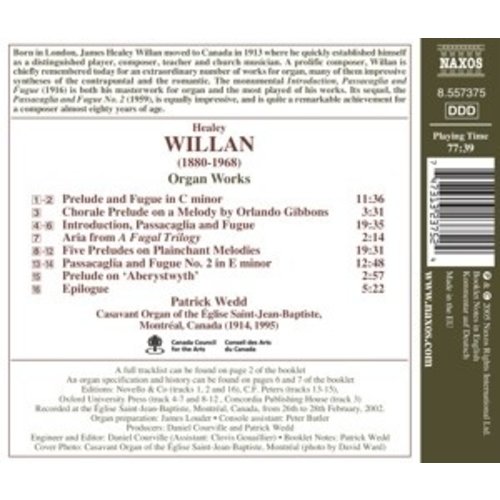 Naxos Healey Willan: Organ Works