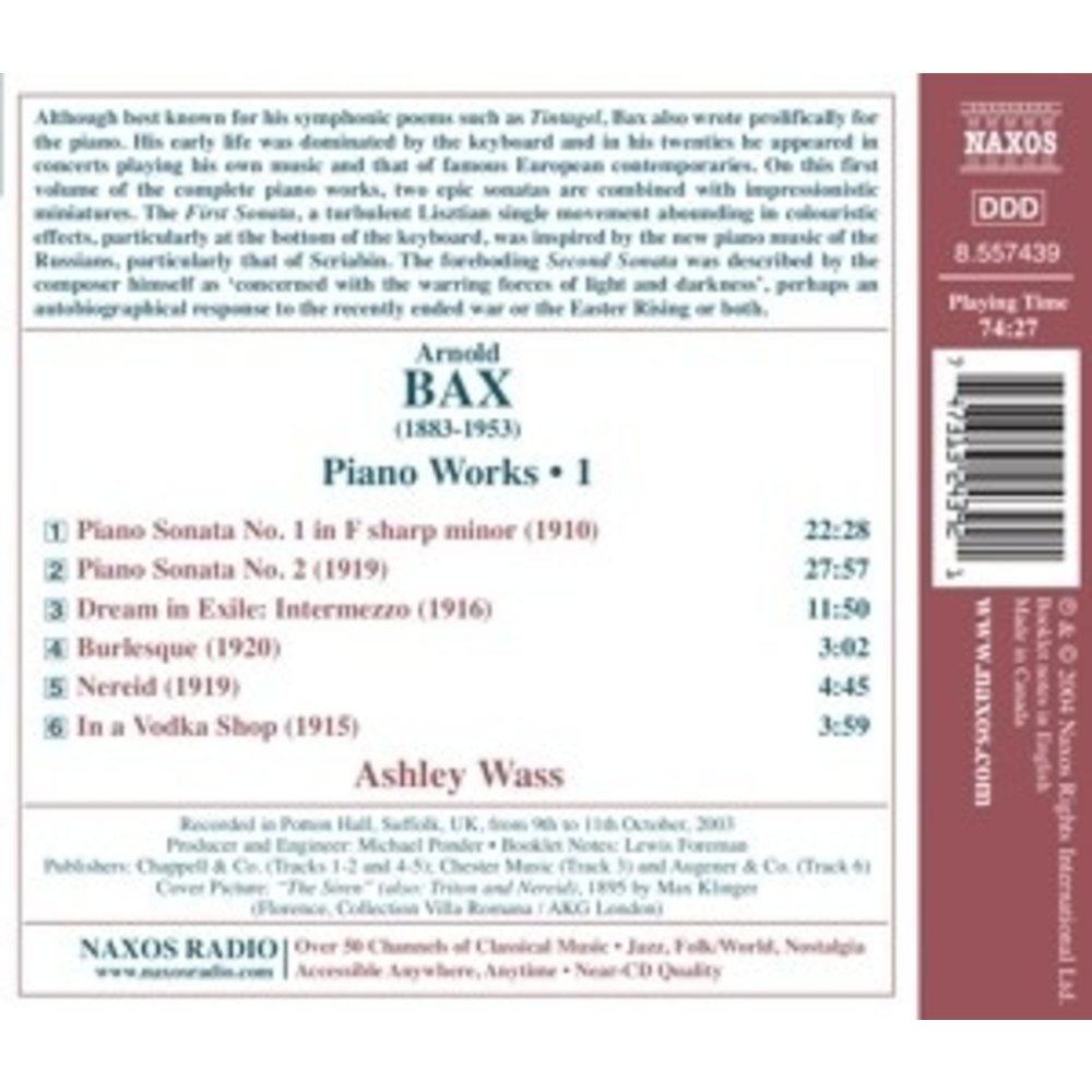 Naxos Bax: Piano Sonatas Nos. 1 & 2