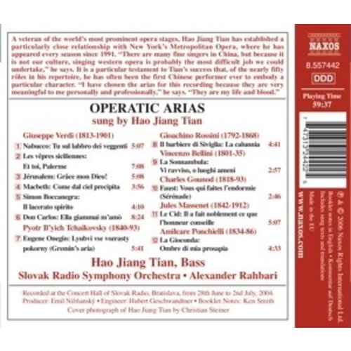 Naxos Tian, Hao Jiang: Operatic Aria