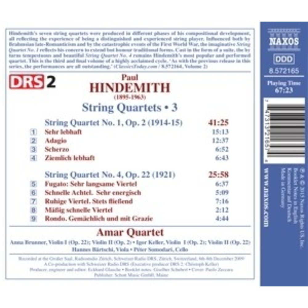 Naxos String Quartets, Vol. 3