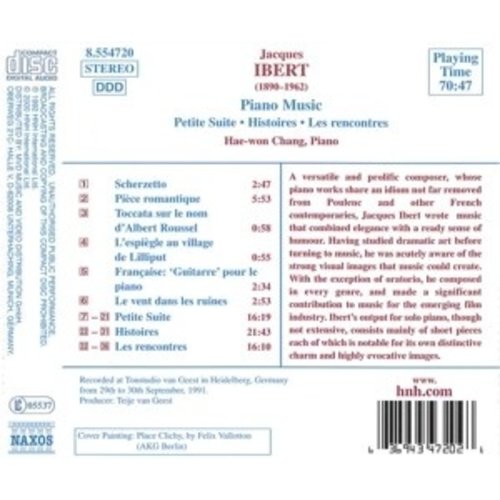 Naxos Ibert: Piano Music