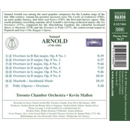 Naxos Arnold: 6 Overtures, Op. 8 / M