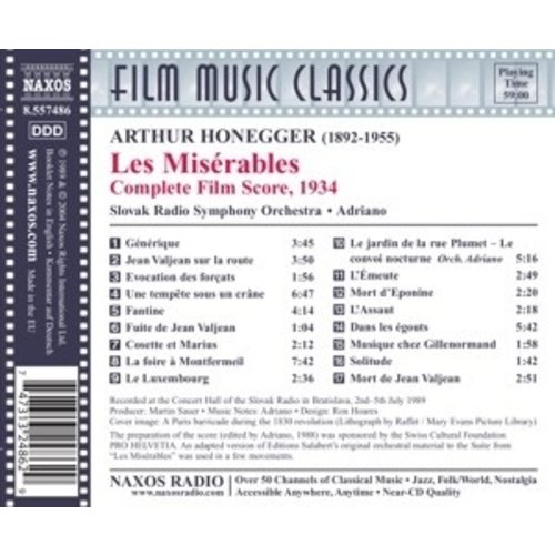 Naxos Honegger: Les Miserables