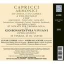 Capricci Armonici Opera Quarta