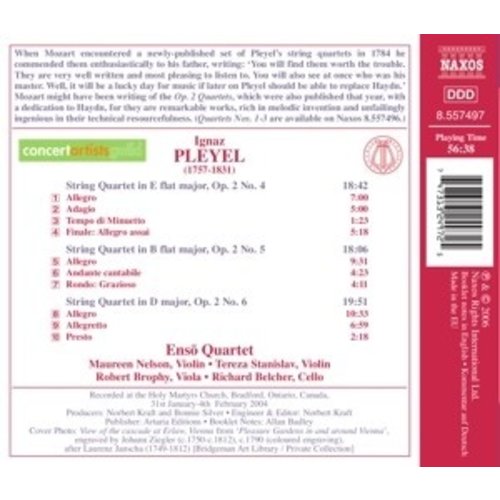 Naxos Pleyel: String Qrts. Op.2 4-6