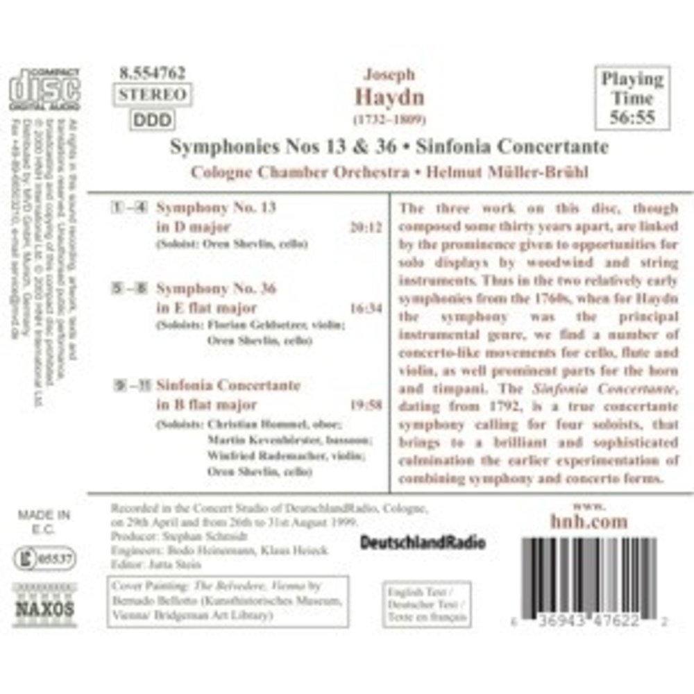 Naxos Haydn: Sym. Nos 13 & 36