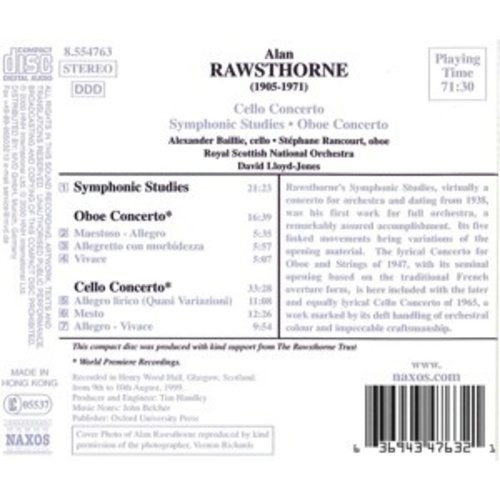 Naxos Rawsthorne: Cello Concerto