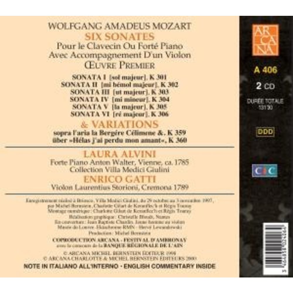 Six Sonates K301-K306 & Variations K359-