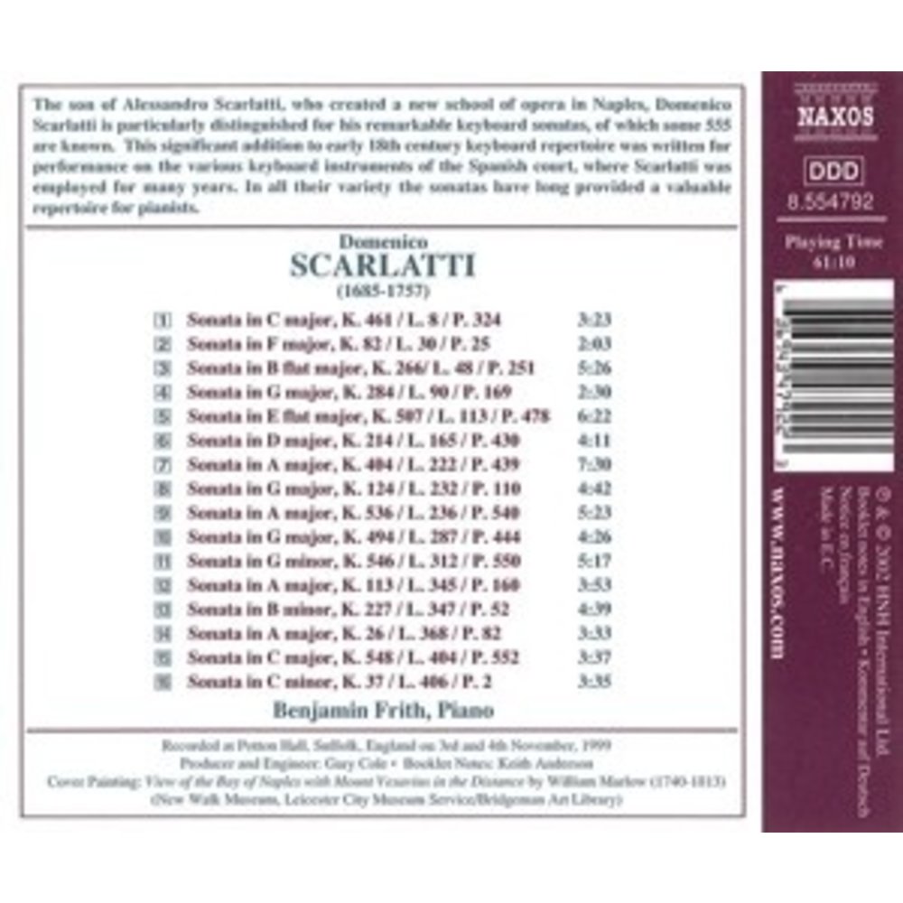 Naxos Scarlatti:keyboard Sonatas V.5