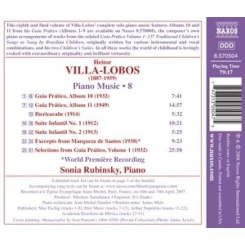 Naxos Villa-Lobos: Piano Music 8