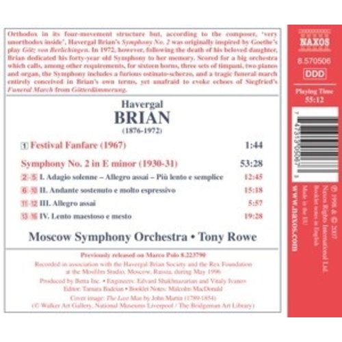 Naxos Brian Havergal: Sym No.2/Festival