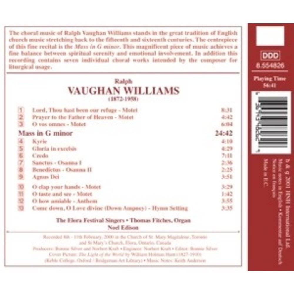 Naxos Vaughan Williams:mass In G