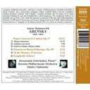 Naxos Arensky: Piano Concerto In F