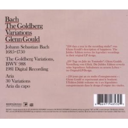 Sony Classical Bach: Goldberg Variations, Bwv 988