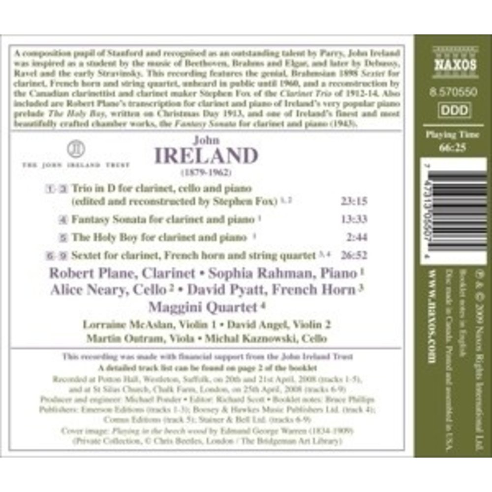 Naxos Ireland: Sextet / Clarinet Trio