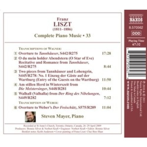 Naxos Liszt: Wagner And Weber Transcr.