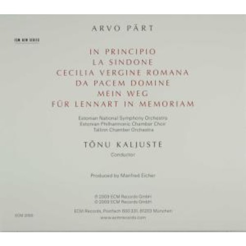 ECM New Series Arvo Pärt: In Principio