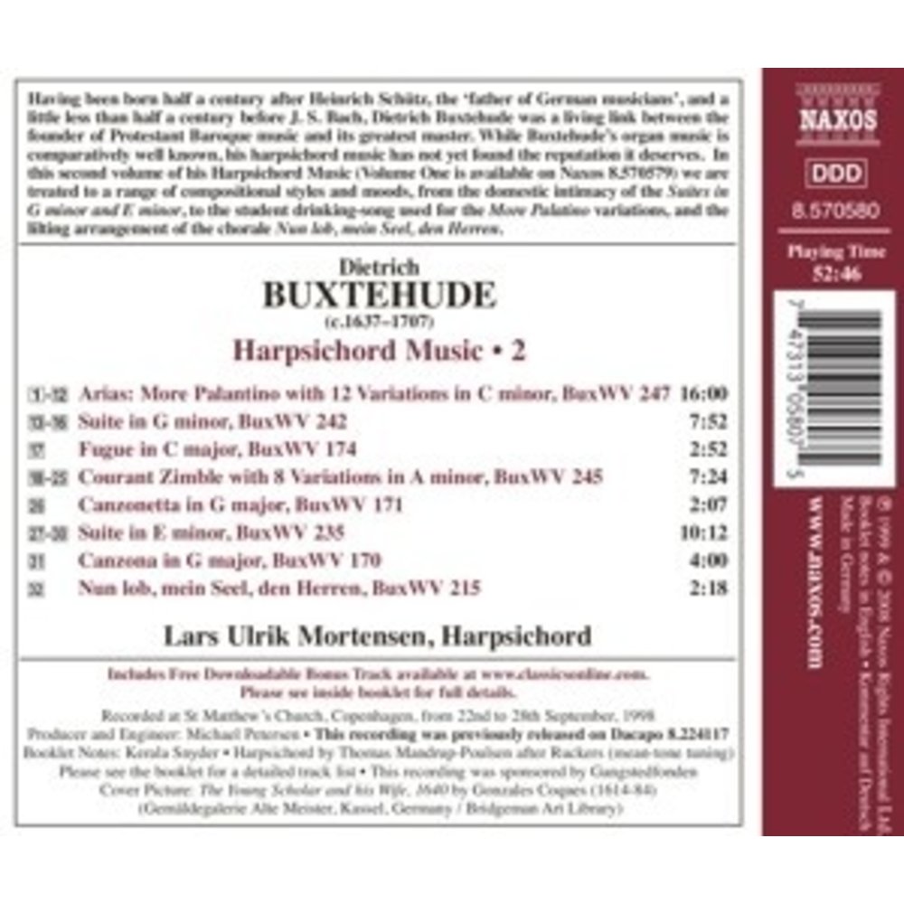 Naxos Buxtehude: Suites In G Minor